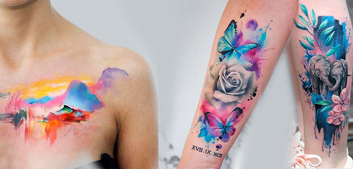 Tatuagem Aquarela