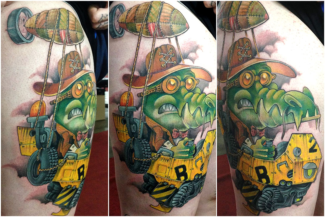 Tatuagem New School por Biu