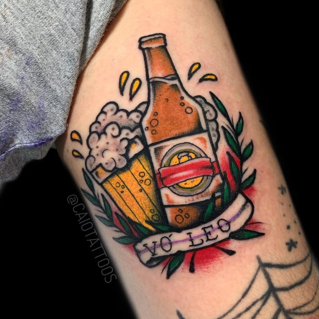 Tatuagem de uma paisagem norte americana por Carlos Zucato