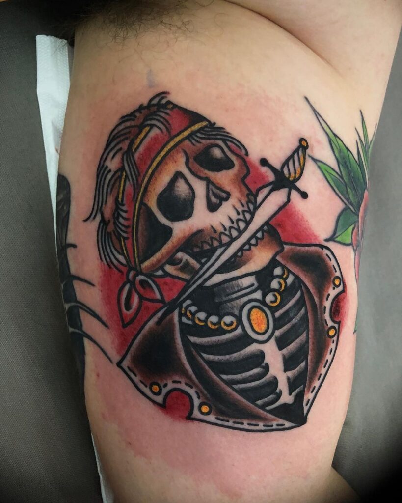 Tatuagem Old School por Leo Lobinho